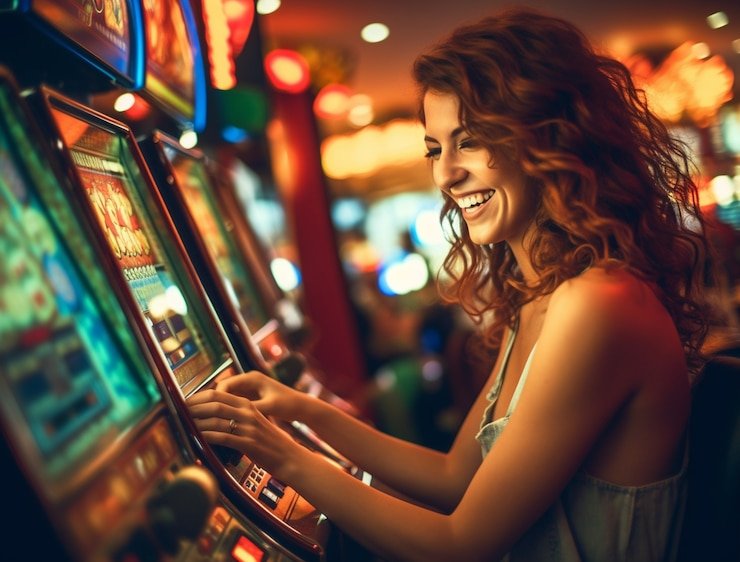 Statistical chart showing slot game payout percentages and odds visualization